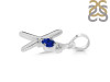 Lapis & White Topaz Alphabet X Pendant LLP-RDA-24.