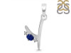 Lapis & White Topaz Alphabet Y Pendant LLP-RDA-25.