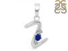Lapis & White Topaz Alphabet Z Pendant LLP-RDA-26.
