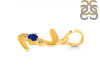 Lapis & White Topaz Alphabet Z Pendant LLP-RDA-26.