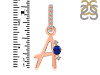 Lapis & White Topaz Alphabet A Pendant LLP-RDA-27.