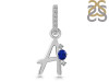 Lapis & White Topaz Alphabet A Pendant LLP-RDA-27.