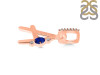 Lapis & White Topaz Alphabet A Pendant LLP-RDA-27.