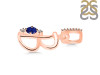 Lapis & White Topaz Alphabet B Pendant LLP-RDA-28.