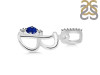 Lapis & White Topaz Alphabet B Pendant LLP-RDA-28.