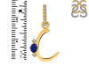 Lapis & White Topaz Alphabet C Pendant LLP-RDA-29.