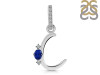 Lapis & White Topaz Alphabet C Pendant LLP-RDA-29.