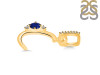 Lapis & White Topaz Alphabet C Pendant LLP-RDA-29.