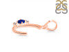 Lapis & White Topaz Alphabet C Pendant LLP-RDA-3.