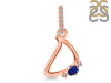 Lapis & White Topaz Alphabet D Pendant LLP-RDA-30.