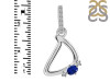 Lapis & White Topaz Alphabet D Pendant LLP-RDA-30.