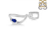 Lapis & White Topaz Alphabet D Pendant LLP-RDA-30.