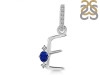 Lapis & White Topaz Alphabet E Pendant LLP-RDA-31.