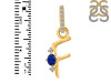 Lapis & White Topaz Alphabet F Pendant LLP-RDA-32.