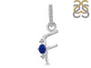 Lapis & White Topaz Alphabet F Pendant LLP-RDA-32.