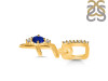 Lapis & White Topaz Alphabet F Pendant LLP-RDA-32.