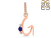Lapis & White Topaz Alphabet G Pendant LLP-RDA-33.