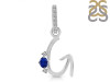 Lapis & White Topaz Alphabet G Pendant LLP-RDA-33.