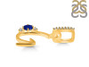 Lapis & White Topaz Alphabet G Pendant LLP-RDA-33.