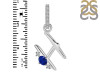 Lapis & White Topaz Alphabet H Pendant LLP-RDA-34.