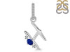 Lapis & White Topaz Alphabet H Pendant LLP-RDA-34.