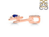 Lapis & White Topaz Alphabet H Pendant LLP-RDA-34.