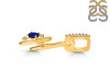 Lapis & White Topaz Alphabet H Pendant LLP-RDA-34.