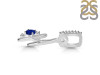 Lapis & White Topaz Alphabet H Pendant LLP-RDA-34.