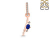 Lapis & White Topaz Alphabet I Pendant LLP-RDA-35.