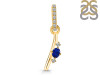 Lapis & White Topaz Alphabet I Pendant LLP-RDA-35.