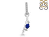 Lapis & White Topaz Alphabet I Pendant LLP-RDA-35.