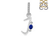 Lapis & White Topaz Alphabet J Pendant LLP-RDA-36.