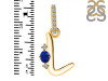 Lapis & White Topaz Alphabet L Pendant LLP-RDA-38.