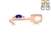 Lapis & White Topaz Alphabet L Pendant LLP-RDA-38.