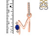 Lapis & White Topaz Alphabet M Pendant LLP-RDA-39.
