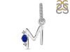 Lapis & White Topaz Alphabet M Pendant LLP-RDA-39.