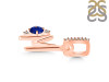 Lapis & White Topaz Alphabet M Pendant LLP-RDA-39.
