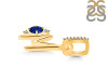 Lapis & White Topaz Alphabet M Pendant LLP-RDA-39.