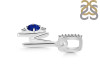 Lapis & White Topaz Alphabet M Pendant LLP-RDA-39.