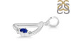Lapis & White Topaz Alphabet D Pendant LLP-RDA-4.