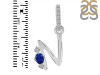 Lapis & White Topaz Alphabet N Pendant LLP-RDA-40.