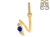 Lapis & White Topaz Alphabet N Pendant LLP-RDA-40.