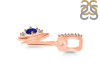 Lapis & White Topaz Alphabet N Pendant LLP-RDA-40.