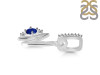 Lapis & White Topaz Alphabet N Pendant LLP-RDA-40.