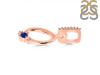 Lapis & White Topaz Alphabet O Pendant LLP-RDA-41.