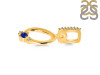 Lapis & White Topaz Alphabet O Pendant LLP-RDA-41.