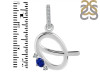 Lapis & White Topaz Alphabet Q Pendant LLP-RDA-43.