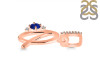 Lapis & White Topaz Alphabet Q Pendant LLP-RDA-43.