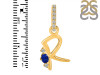 Lapis & White Topaz Alphabet R Pendant LLP-RDA-44.