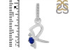 Lapis & White Topaz Alphabet R Pendant LLP-RDA-44.